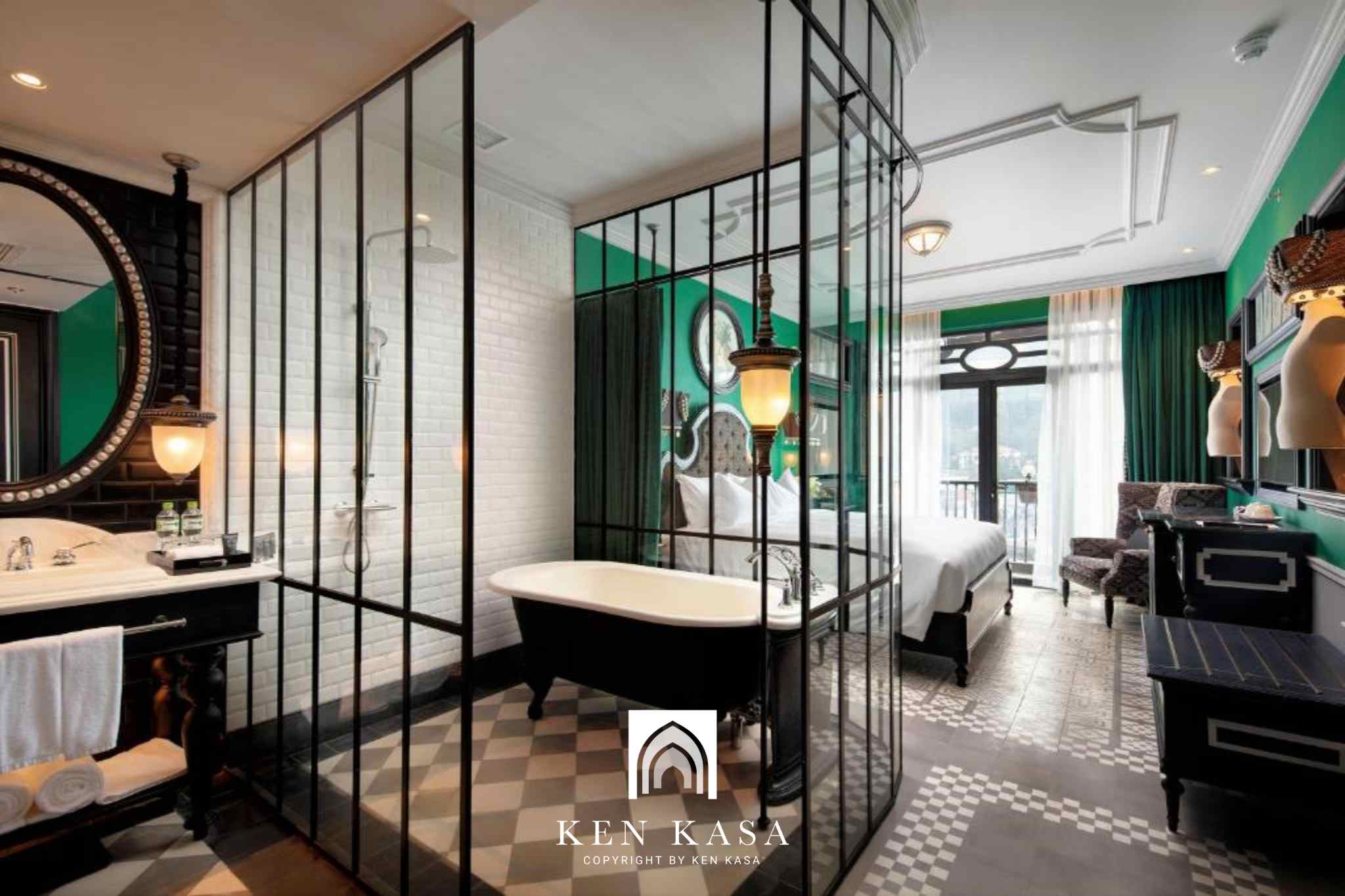 Mẫu ph&ograve;ng deluxe đẹp hotel dela coupole sapa